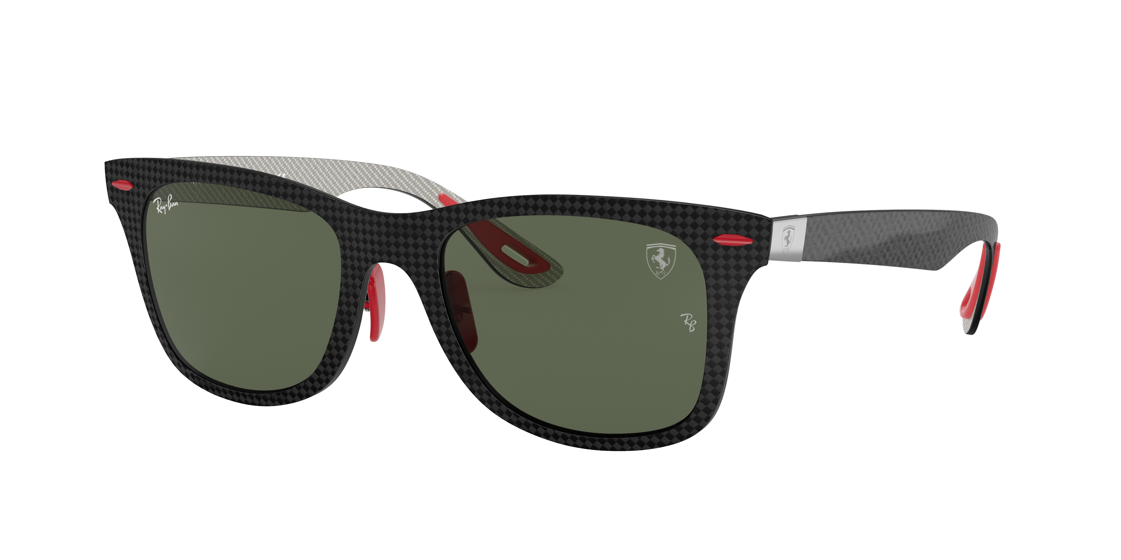 Octrooi PapoeaNieuwGuinea weg Rb8395m Scuderia Ferrari Collection Zonnebrillen in Zwart en Groen | Ray-Ban ®