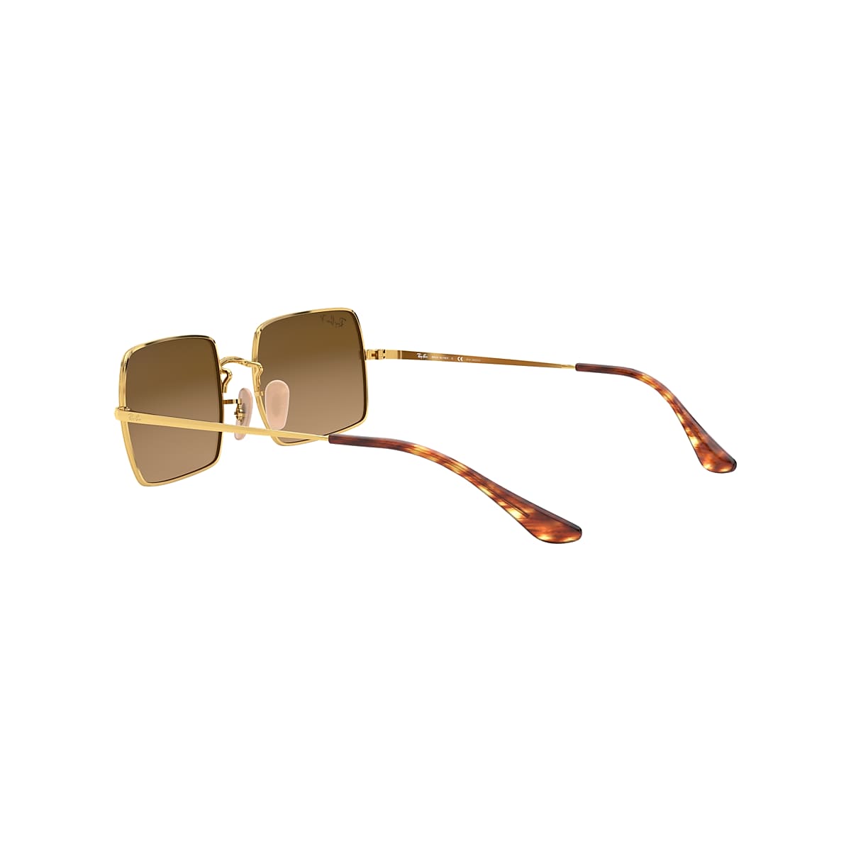 Rectangle 1969 Sunglasses in Gold and Brown | Ray-Ban®