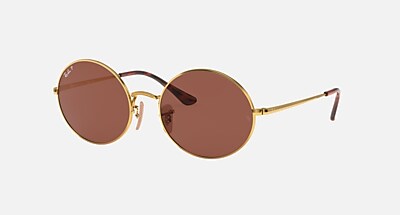 OVAL 1970 Sunglasses in Gold and G-15 Green - RB1970 | Ray-Ban®