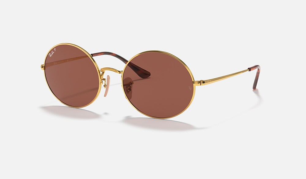 OVAL 1970 Sunglasses in Gold and Purple - RB1970 | Ray-Ban®