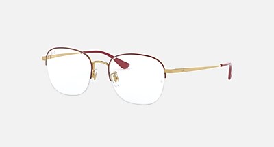 RB6458 OPTICS Eyeglasses with Black On Silver Frame