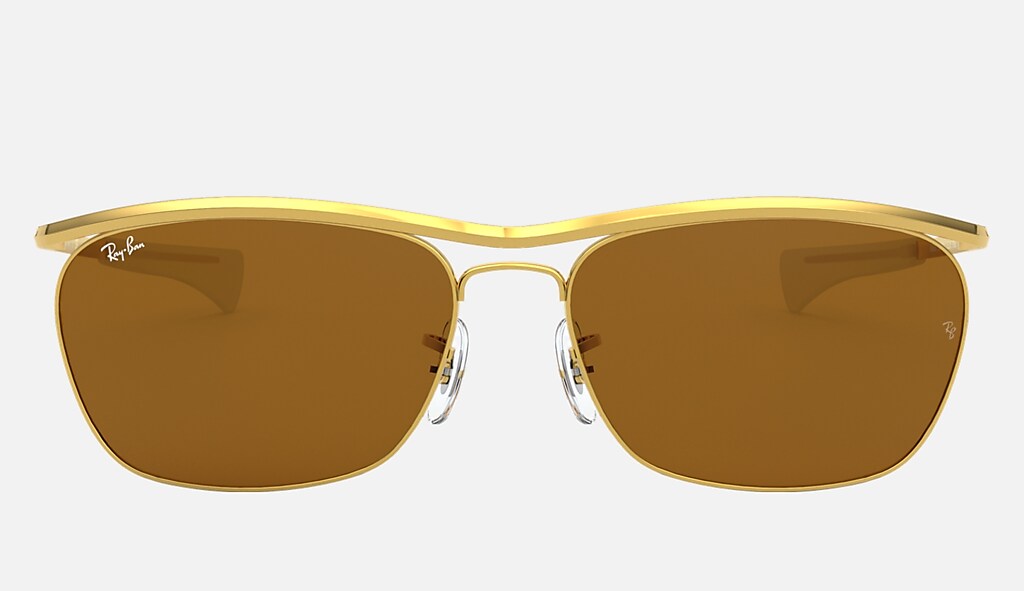 Olympian Ii Deluxe Sunglasses in Gold and Brown | Ray-Ban®