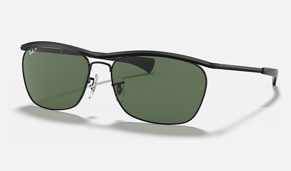 OLYMPIAN II DELUXE Sunglasses in Black and Green - Ray-Ban