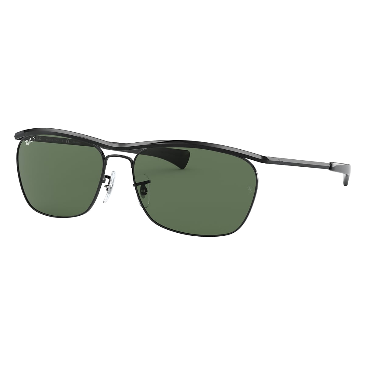 OLYMPIAN II DELUXE Sunglasses in Black and Green - RB3619 | Ray 