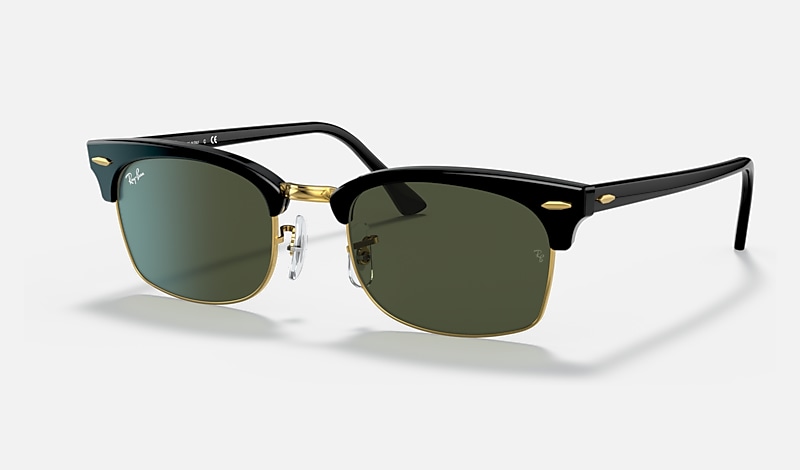 CLUBMASTER SQUARE LEGEND GOLD Sunglasses in Black and Green