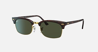 小物 Ray-Ban : CLUBMASTER SQUARE LEGEND GOLD CLUBMASTER SQUARE LEGEND GOLD Sunglasses in Black and G-15 Green