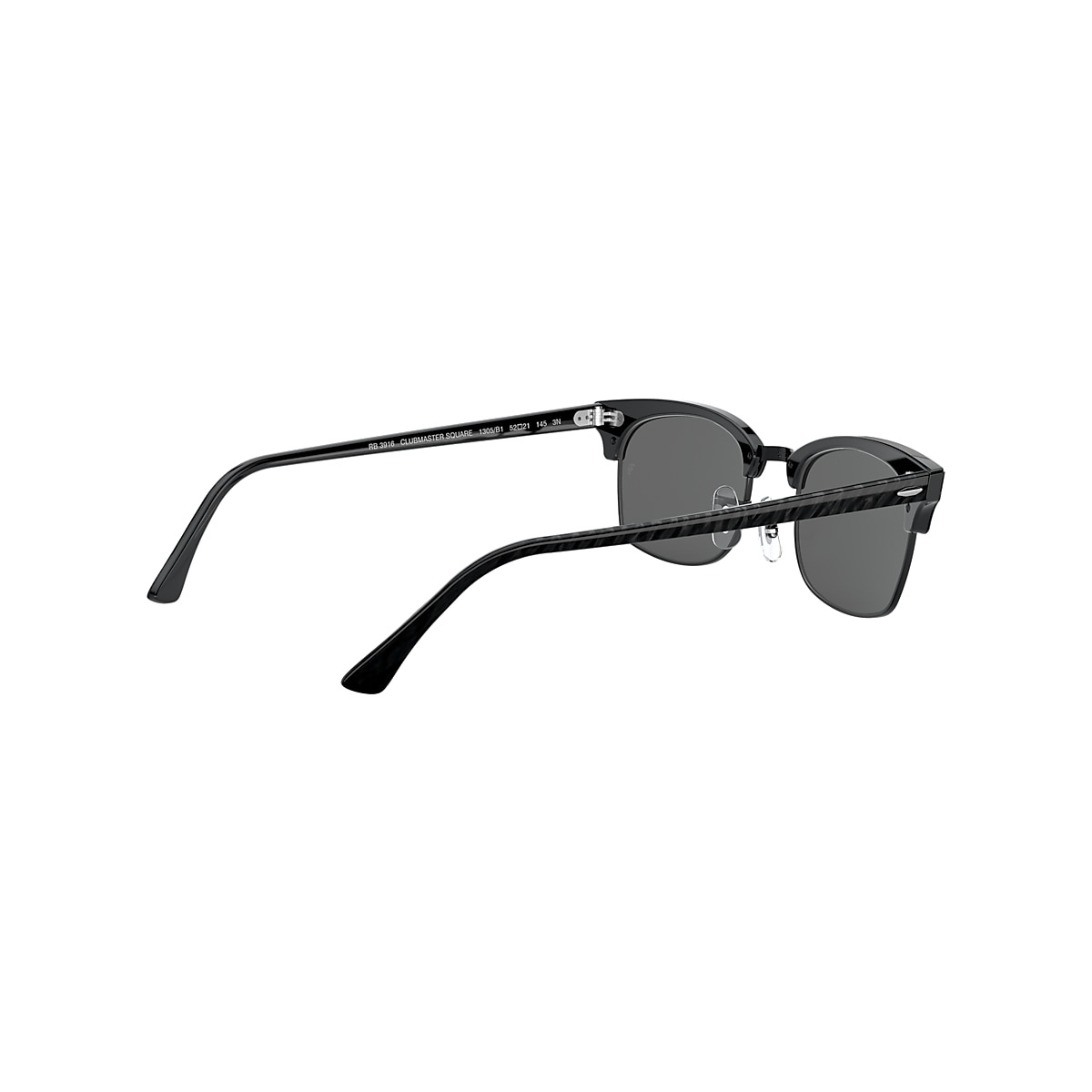 CLUBMASTER SQUARE Sunglasses in Black and Dark Grey - RB3916 | Ray