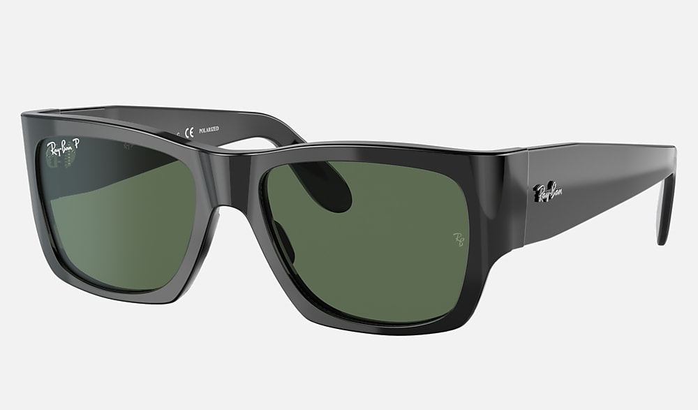 NOMAD Sunglasses in Black and Green - RB2187 | Ray-Ban®