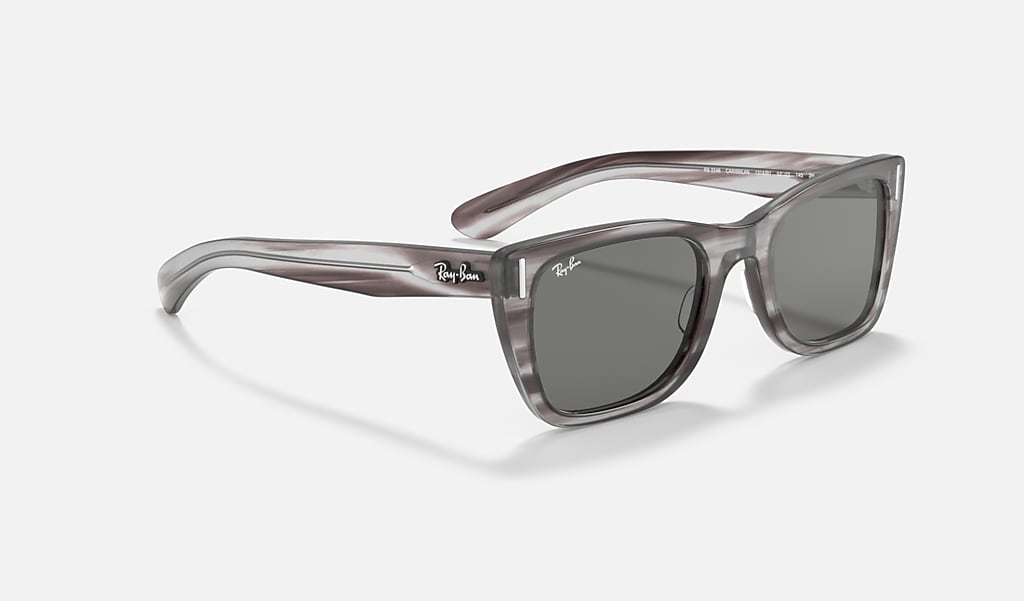 Caribbean Sunglasses in Striped Grey and Dark Grey | Ray-Ban®