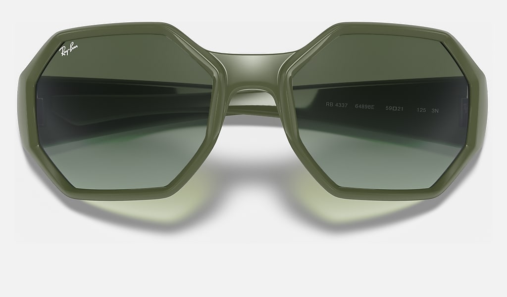 Military Green Sunglasses in Green and Rb4337 | Ray-Ban®