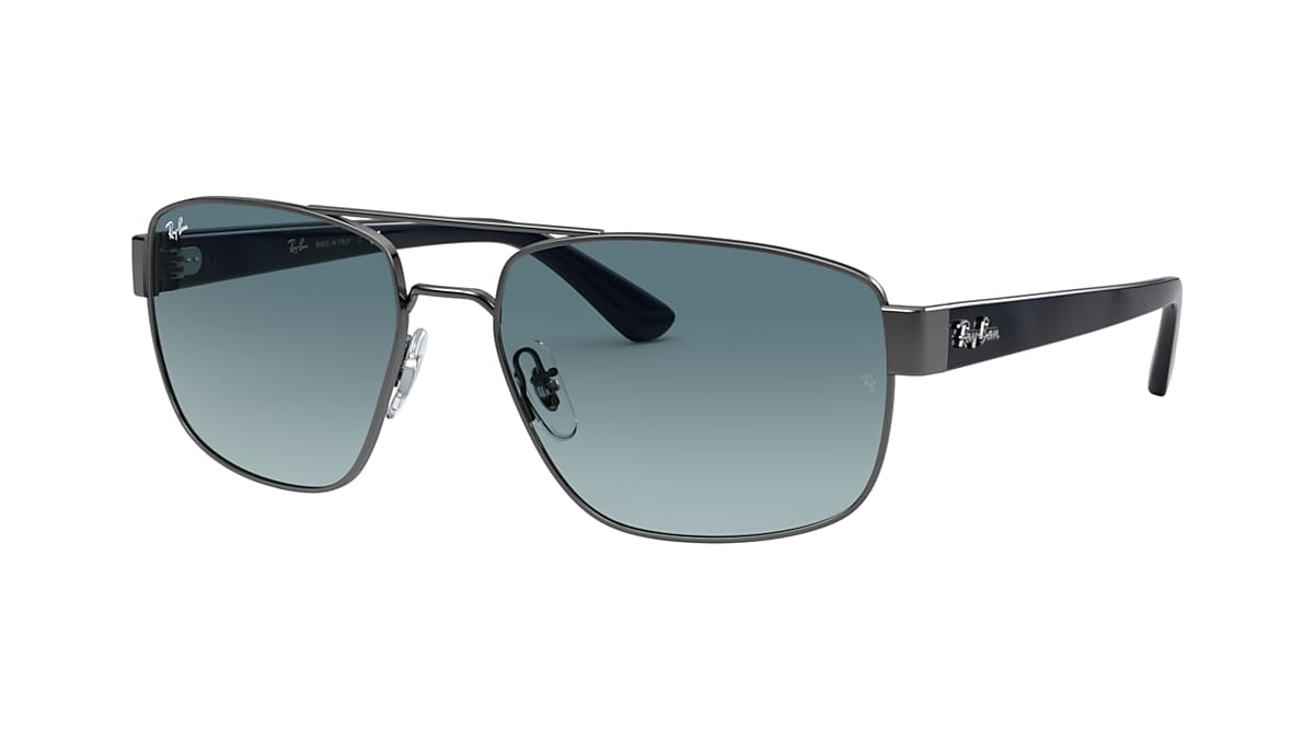 RB3663 Sunglasses in Gunmetal and Blue Gradient Grey - RB3663