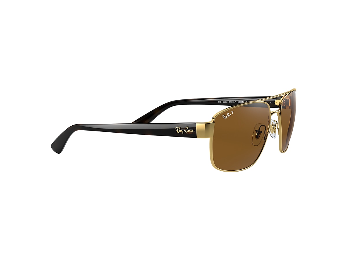 Rb3663 Sunglasses in Gold and Brown | Ray-Ban®