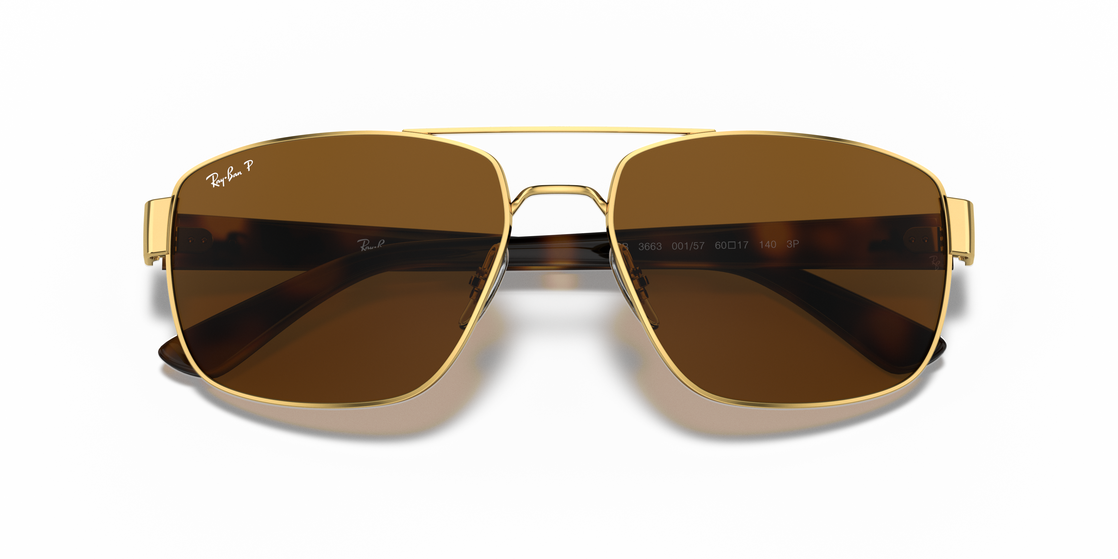 ray ban p gold