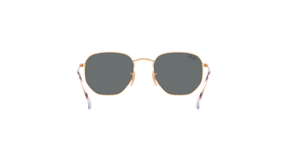 HEXAGONAL FLAT LENSES Sunglasses in Gold and Blue - RB3548N | Ray 