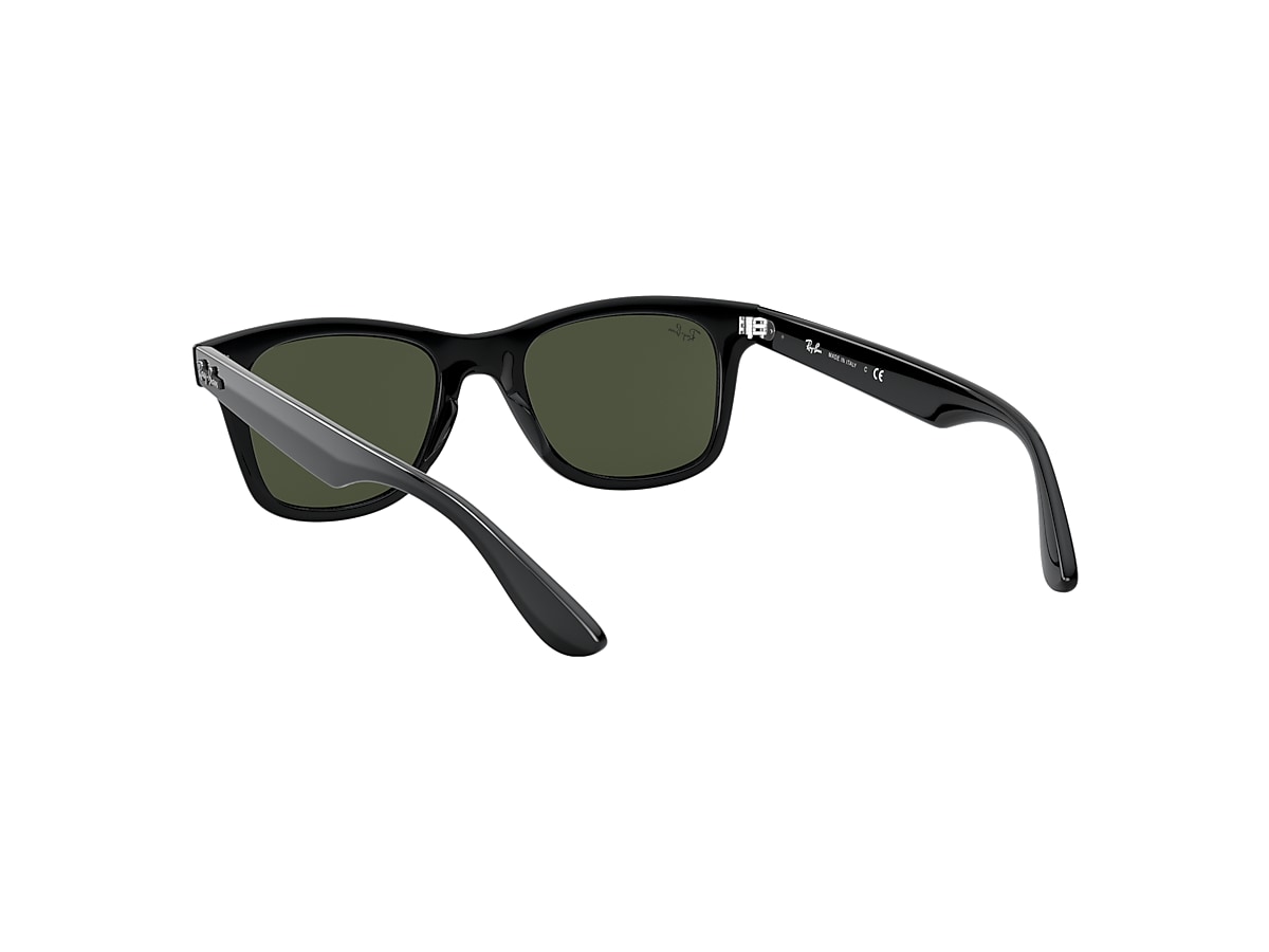 Rb4640 Sunglasses in Shiny Black and Green | Ray-Ban®