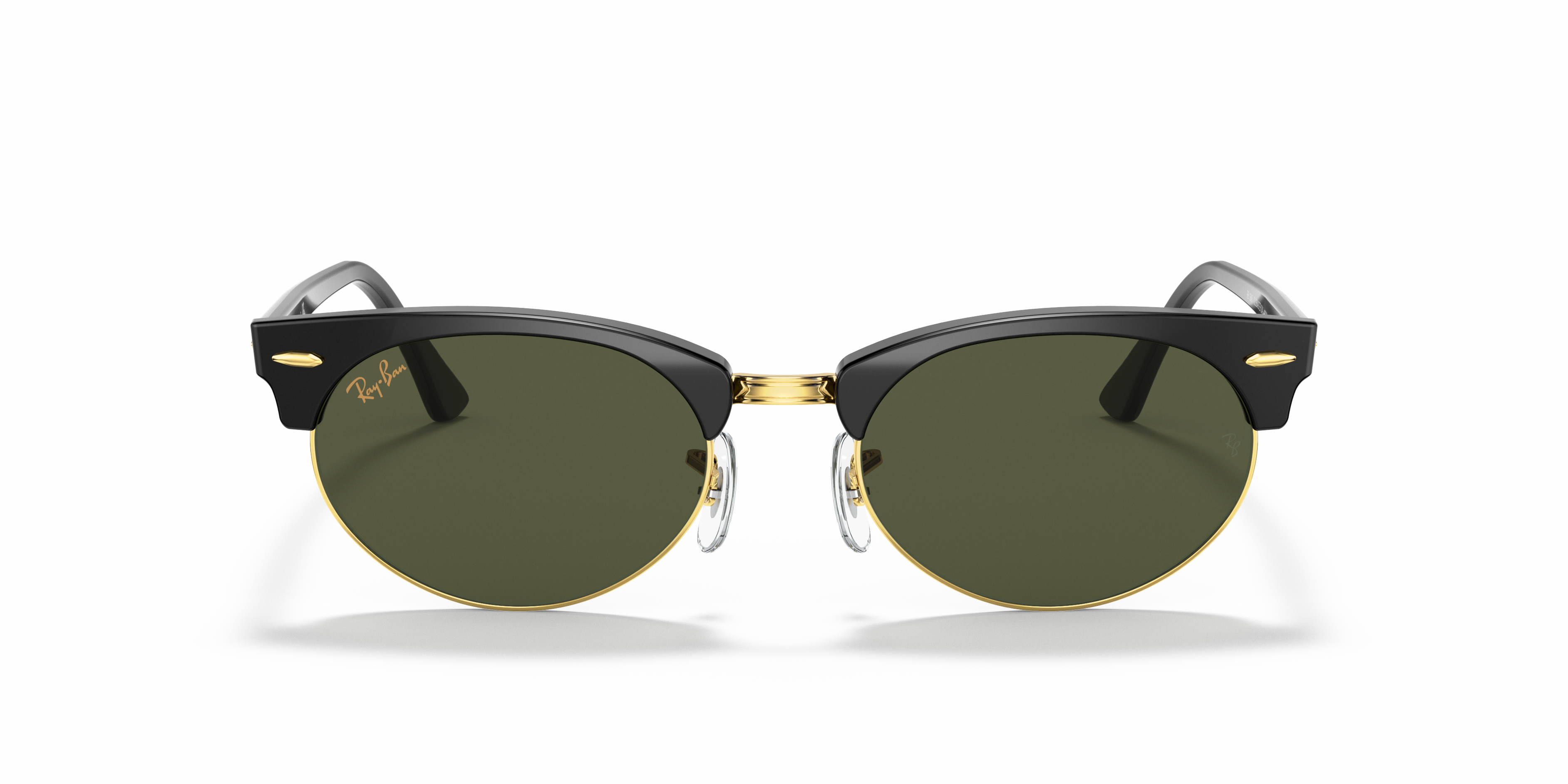 限定セール！ Ray-Ban RB3946 Clubmaster Oval Sunglasses, Shiny Black/Green, 52 mm  - 注目ブランド - www.resortdoscanyons.com.br