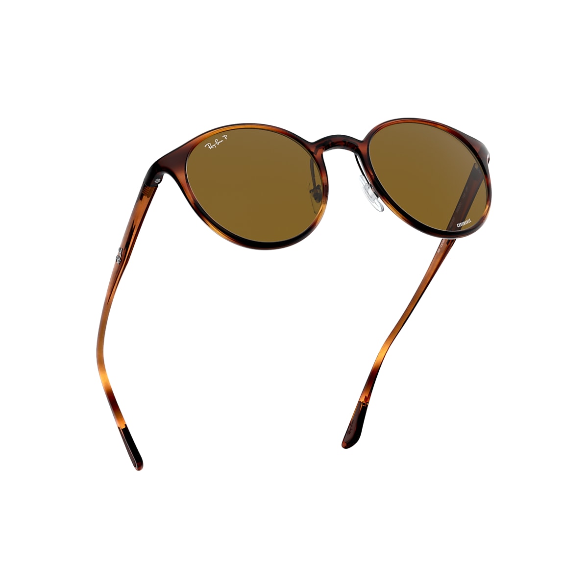 RB4336CH CHROMANCE Sunglasses in Striped Red Havana and Brown