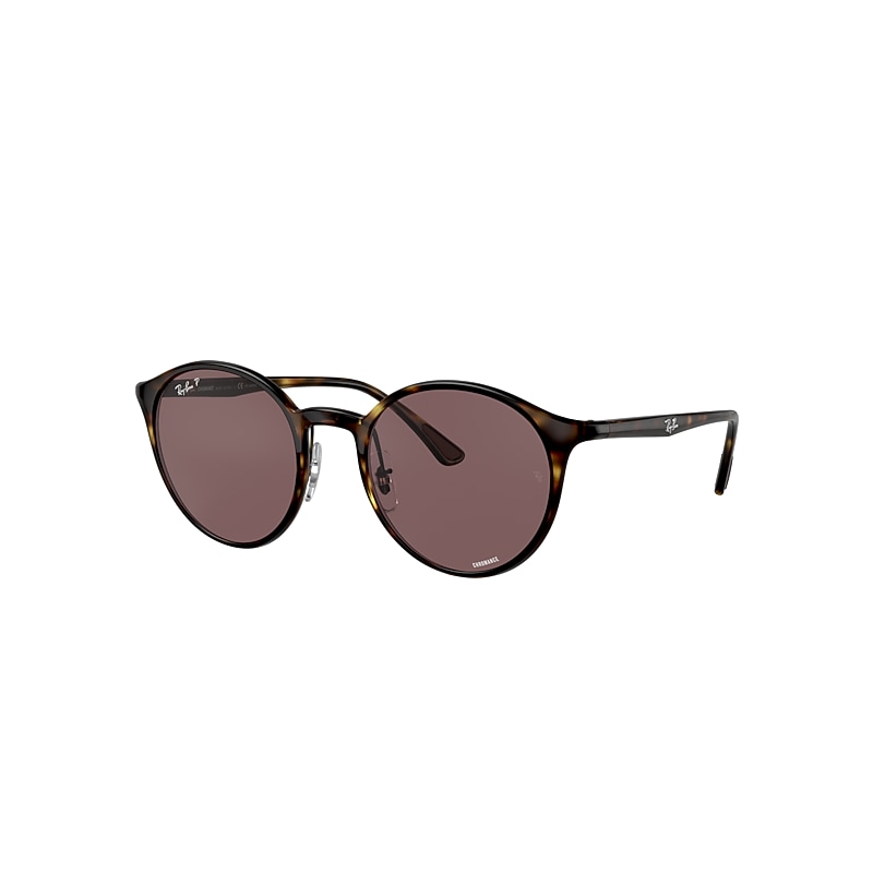 Ray-Ban Rb4336ch Chromance Sunglasses Shiny Havana Frame Violet Lenses Polarized 50-20 product image