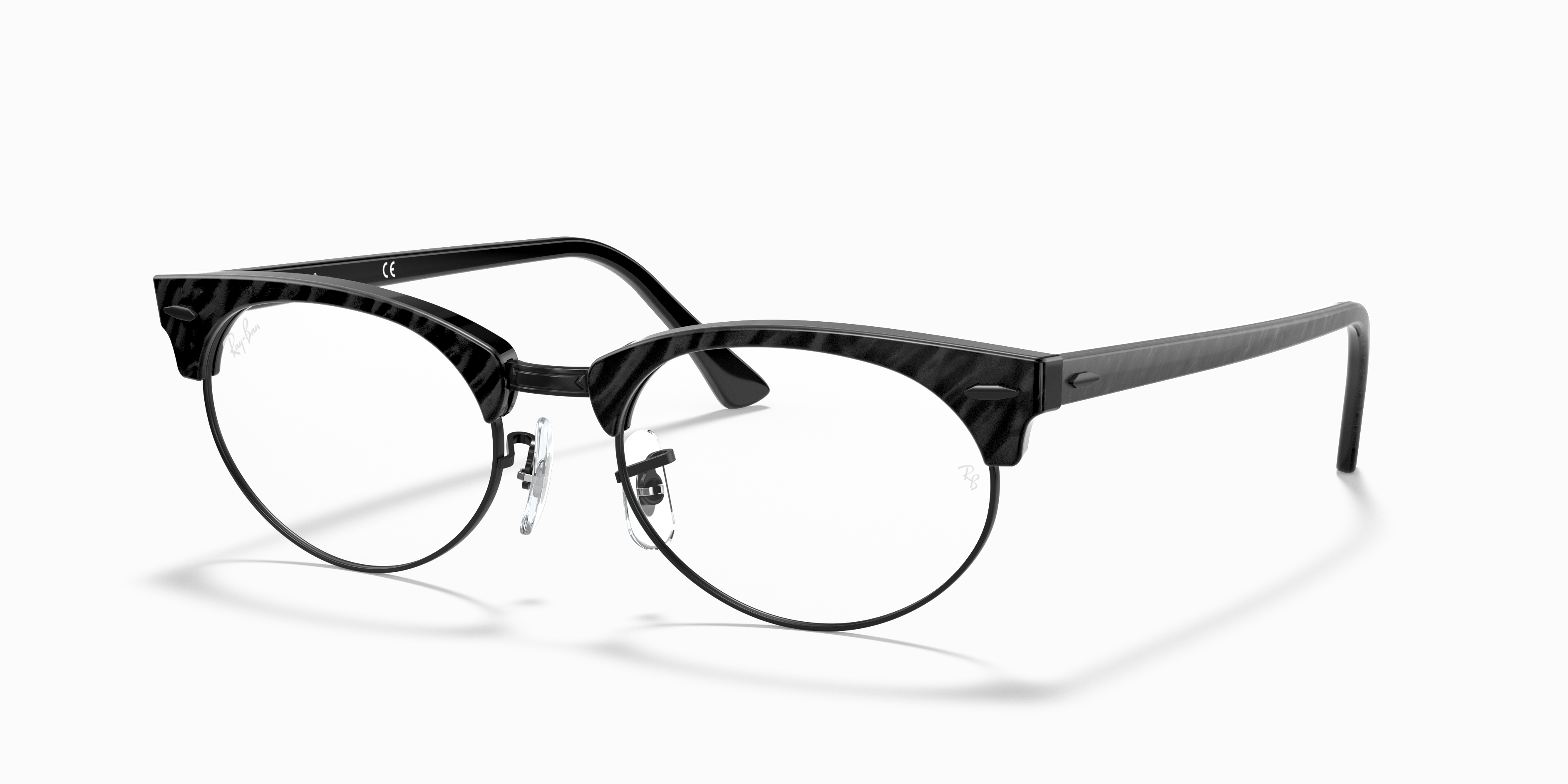 Ray-Ban eyeglasses Clubmaster Oval Optics RB3946V Wrinkled Black - Acetate  - 0RX3946V804952 | Ray-Ban® HongKong
