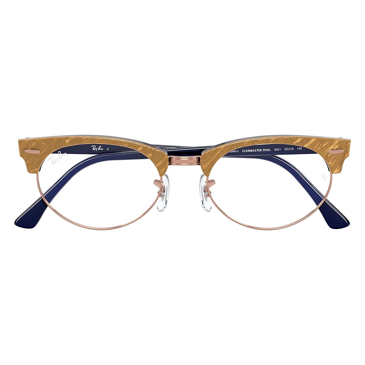 CLUBMASTER OVAL OPTICS Eyeglasses with Bege Frame - RB3946V | Ray