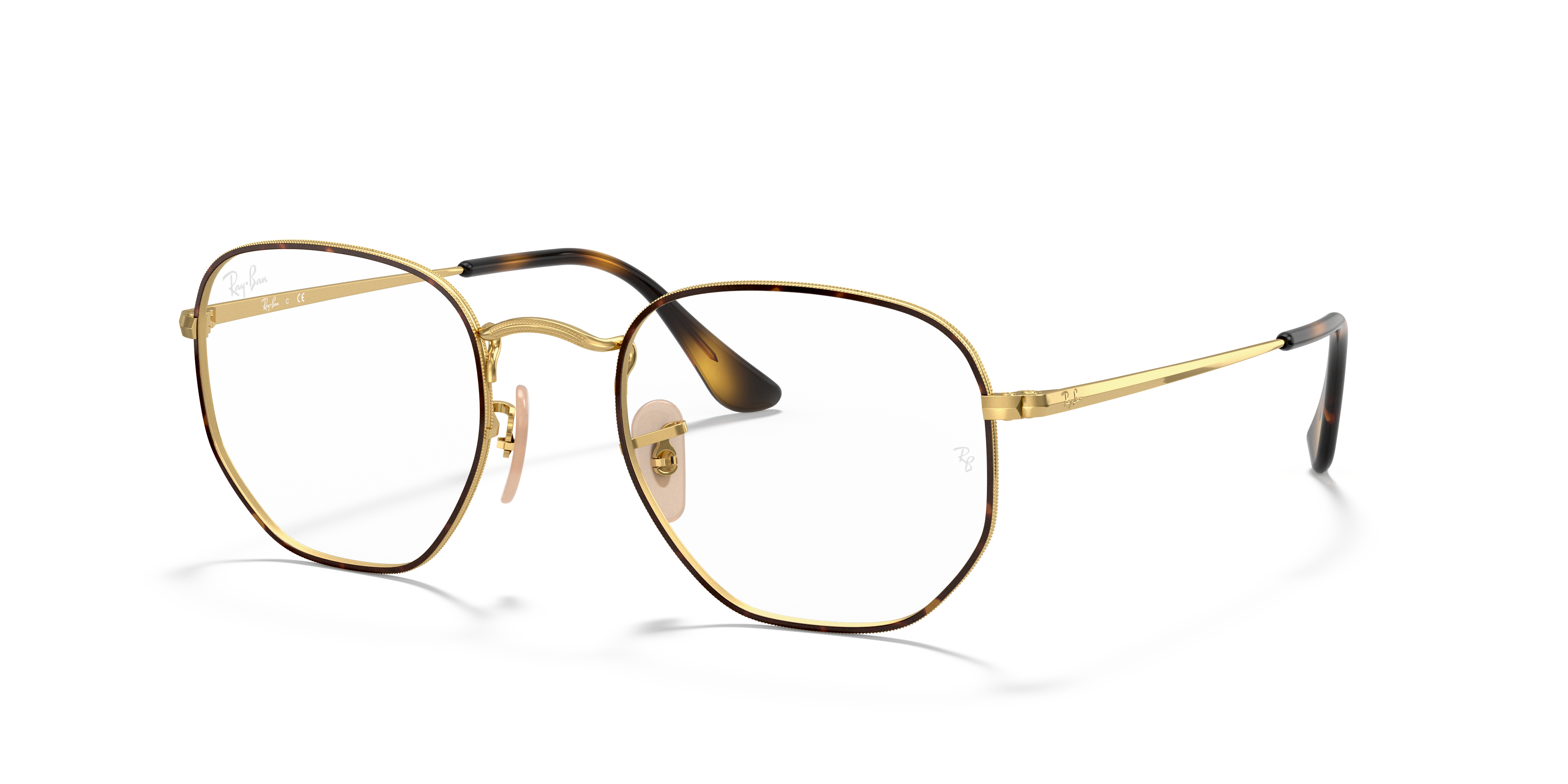 Hexagonal Optics Occhiali da Vista Tartarugato con montatura | Ray-Ban®