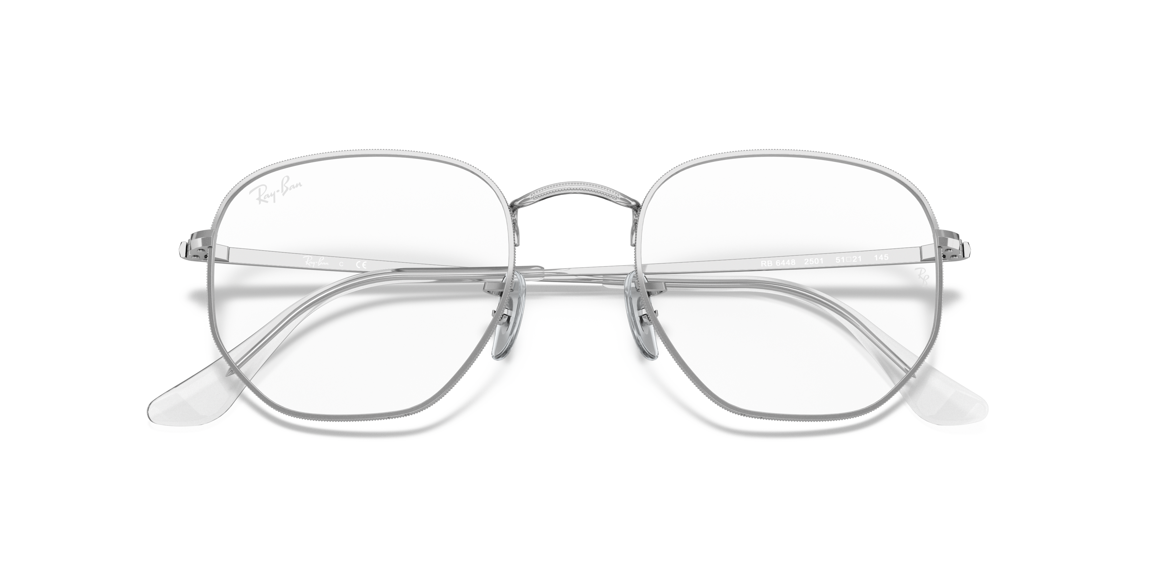 silver ray ban eyeglasses