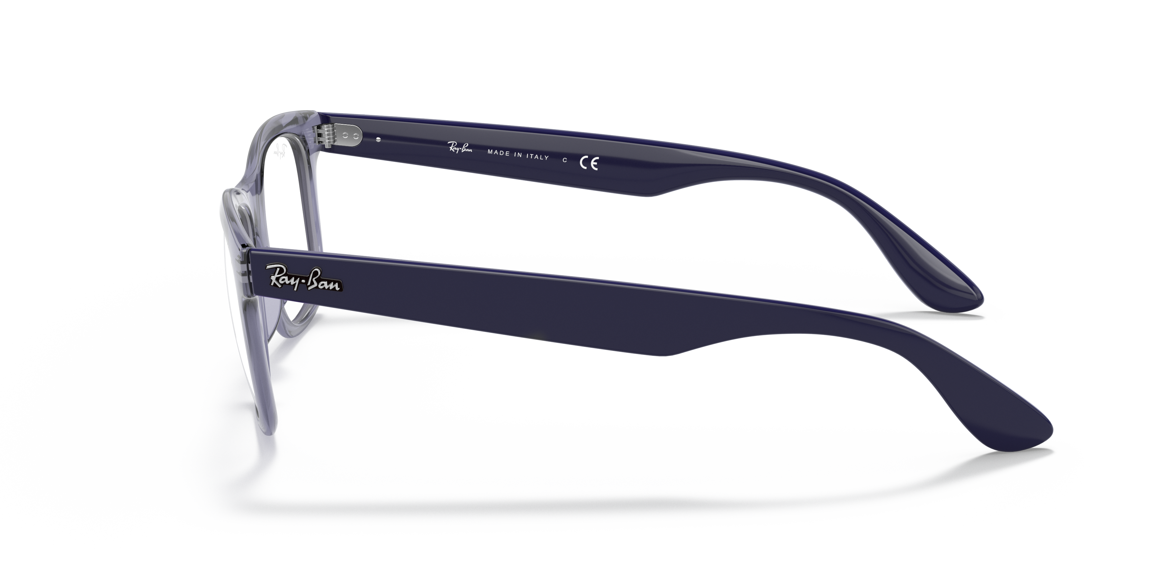 ray ban transparent blue