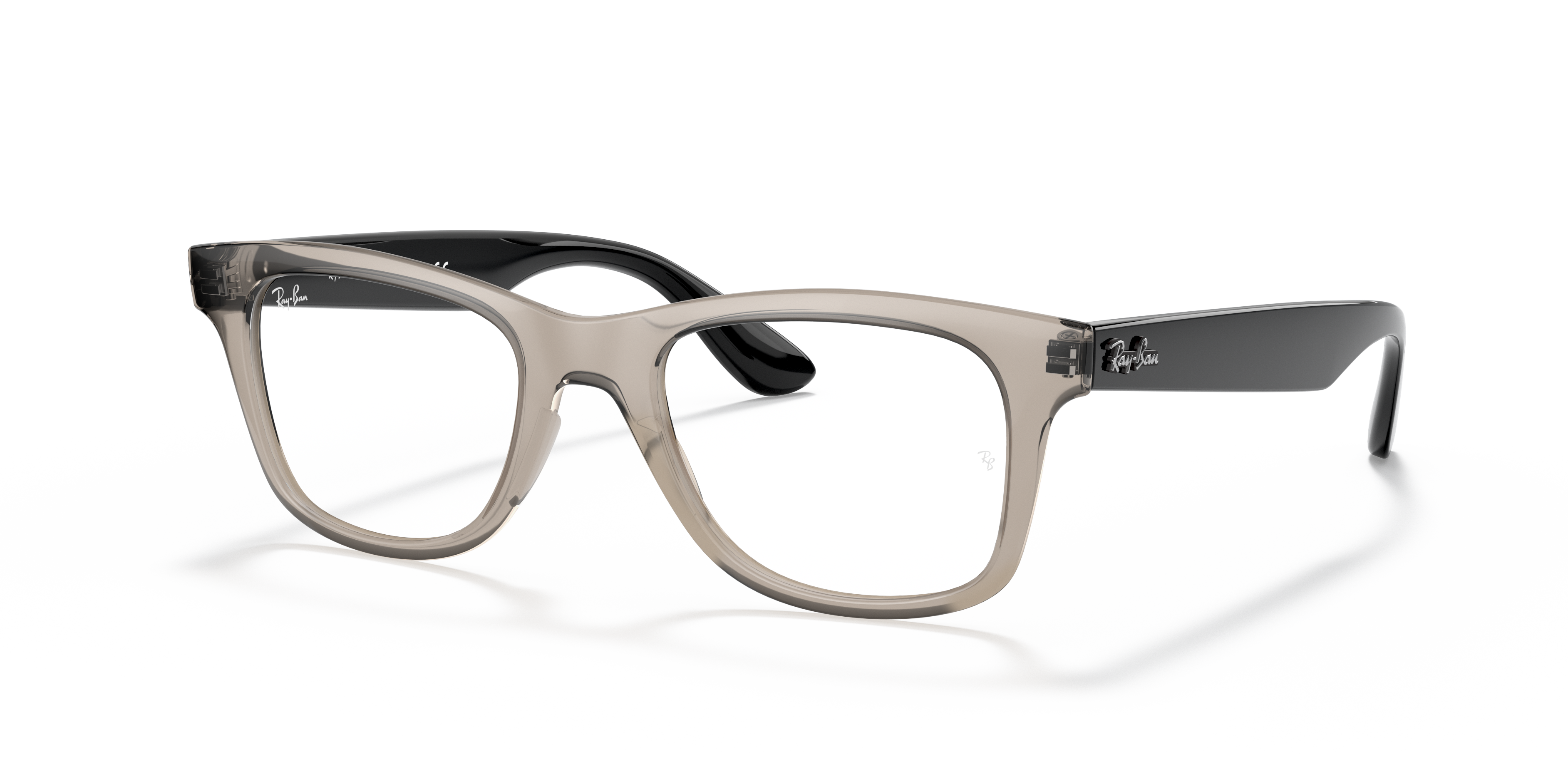 gray ray ban eyeglasses