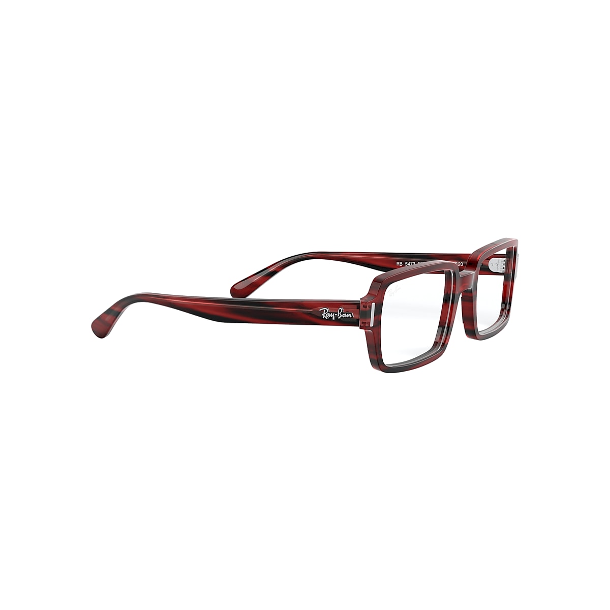 BENJI OPTICS Eyeglasses with Striped Red Frame - RB5473 | Ray-Ban® US