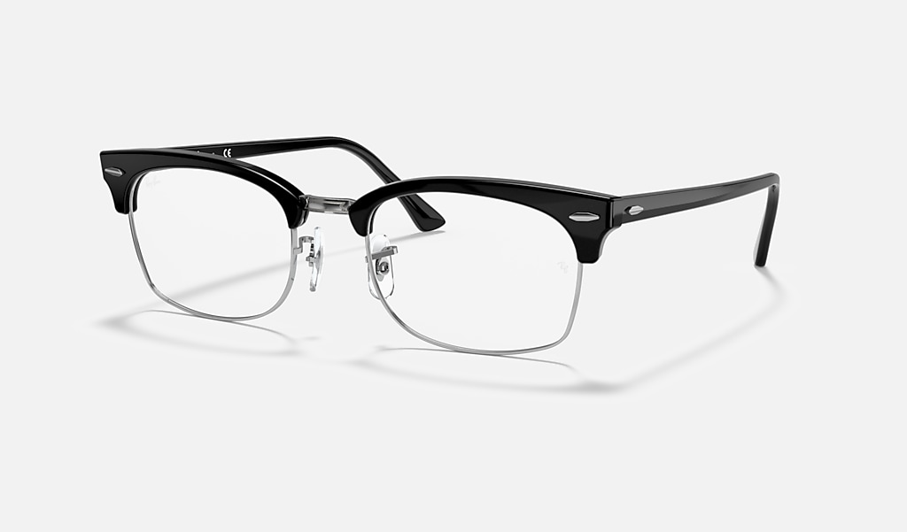 Clubmaster Square Optics Eyeglasses with Black Frame | Ray-Ban®
