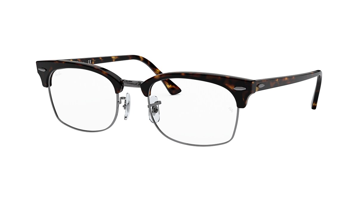 Ray-Ban RB3916F CLUBMASTER SQUARE 美品 CLUBMASTER SQUARE OPTICS Eyeglasses with Havana and Clear (52-21