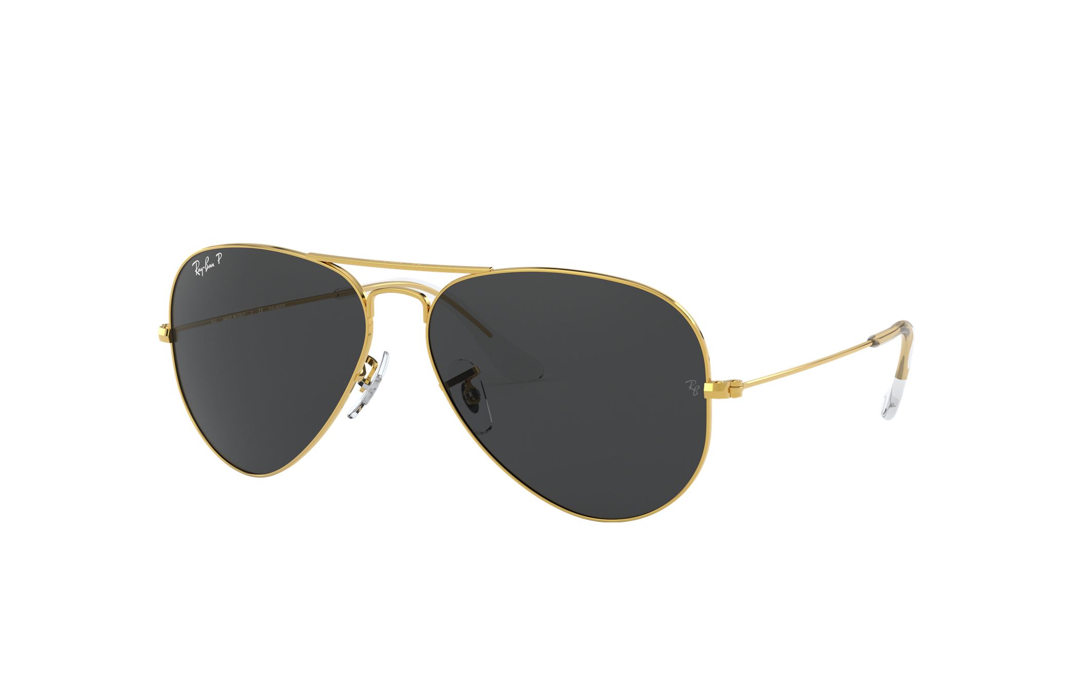 black framed ray ban sunglasses