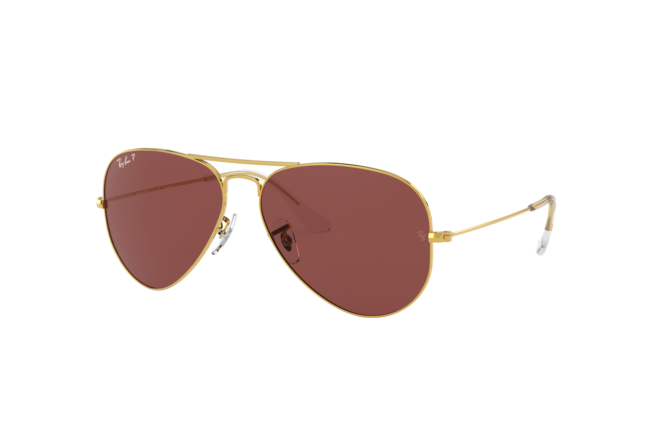 ray ban aviators purple lenses