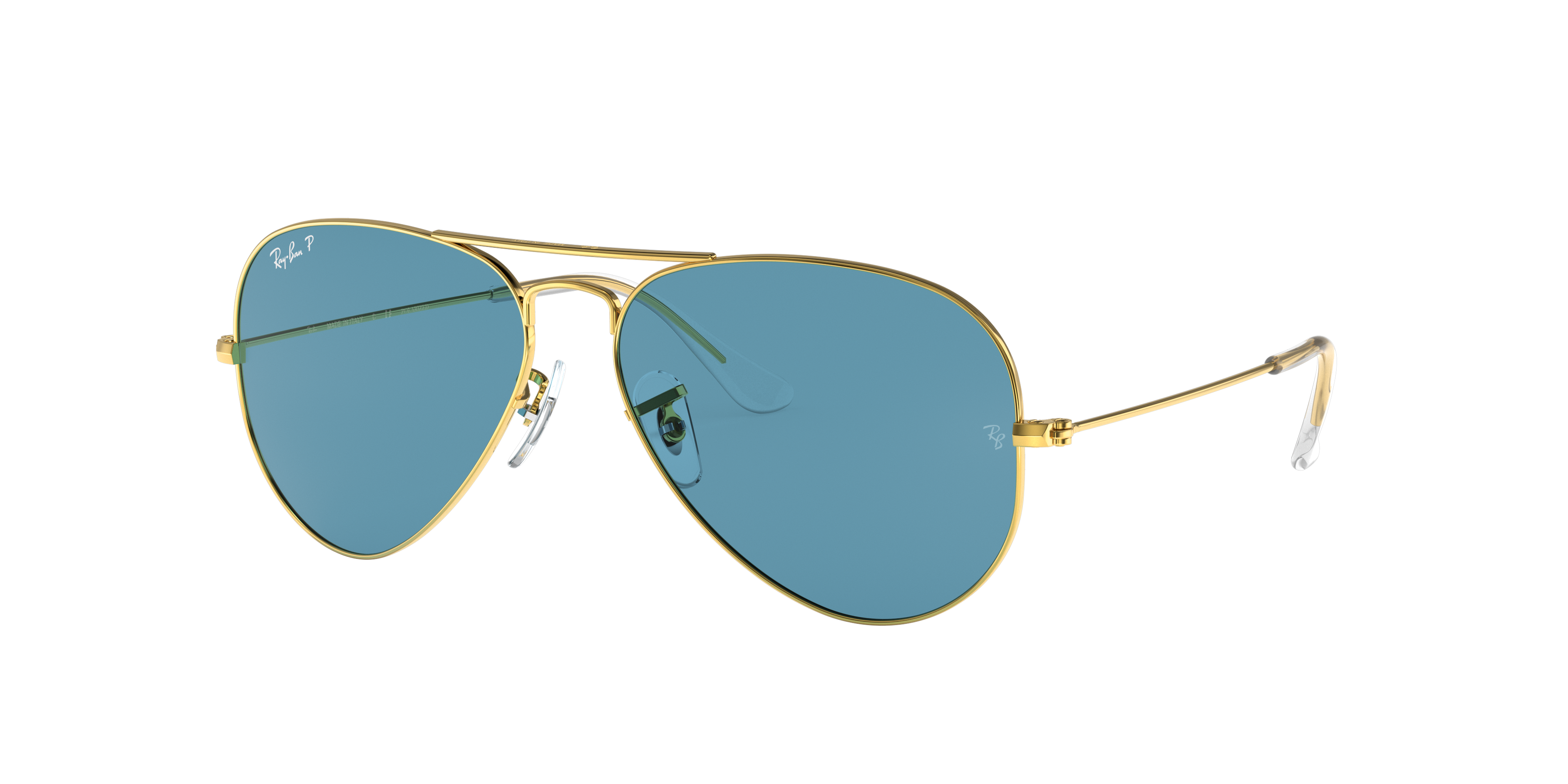 Aviator Classic Sunglasses in Gold and Blue | Ray-Ban®