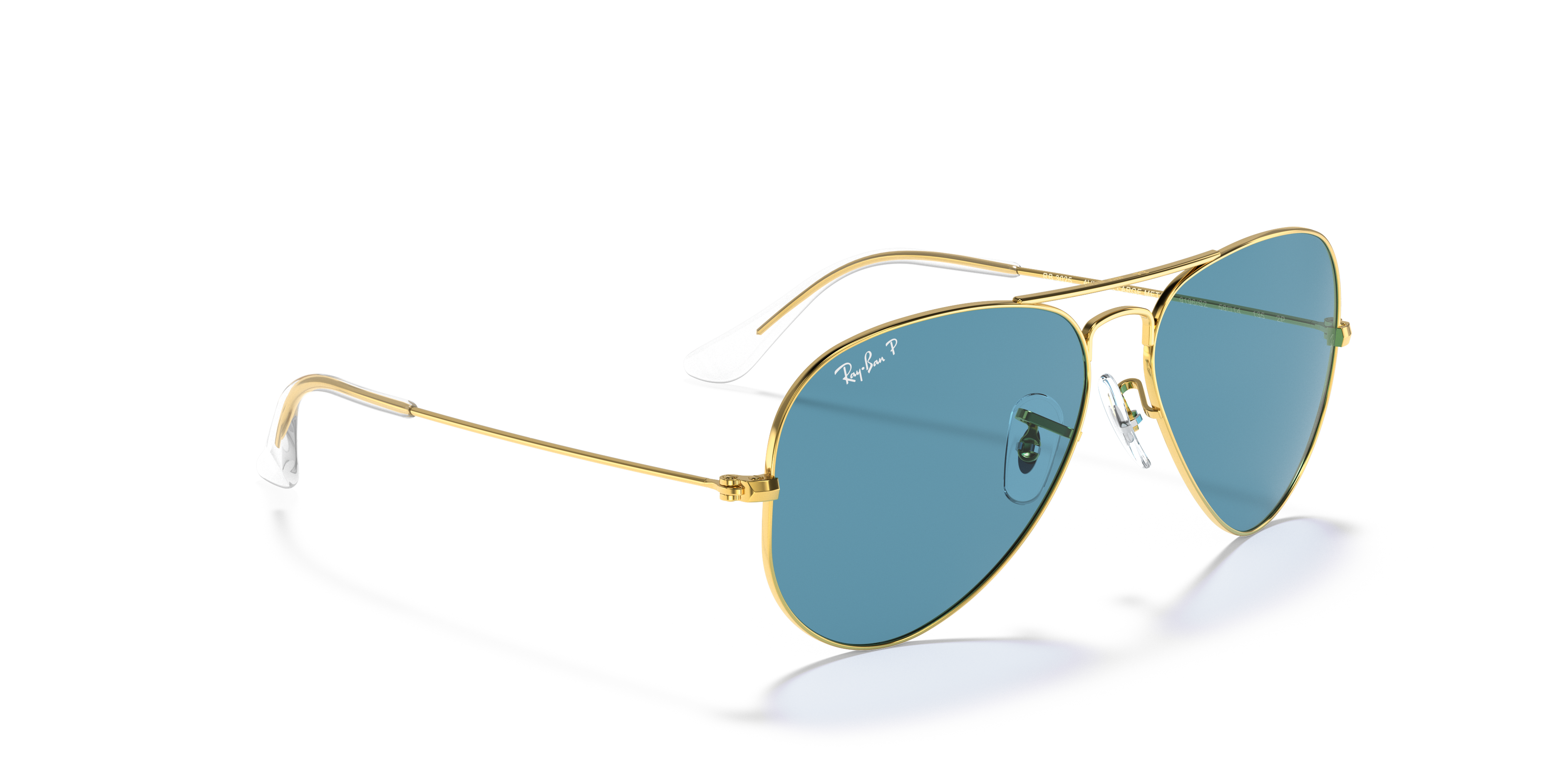 gold and blue ray bans