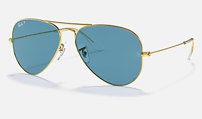 Ray-Ban Aviator Classic Sunglasses RB3025 919648 - Gold Frame - Polarized Black Gradient Lenses - 55mm
