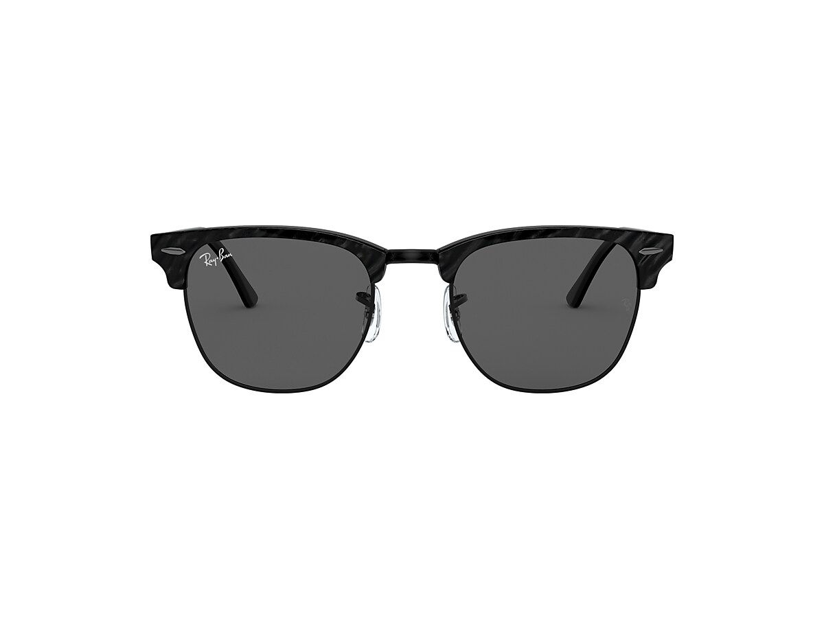 CLUBMASTER MARBLE Sunglasses in Black and Dark Grey - RB3016 | Ray