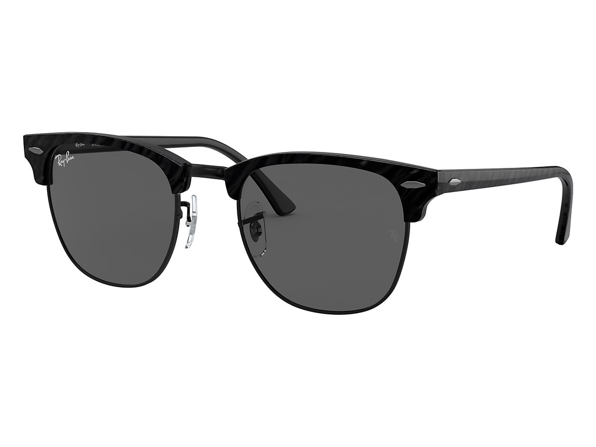 CLUBMASTER MARBLE Sunglasses in Black and Grey - Ray-Ban