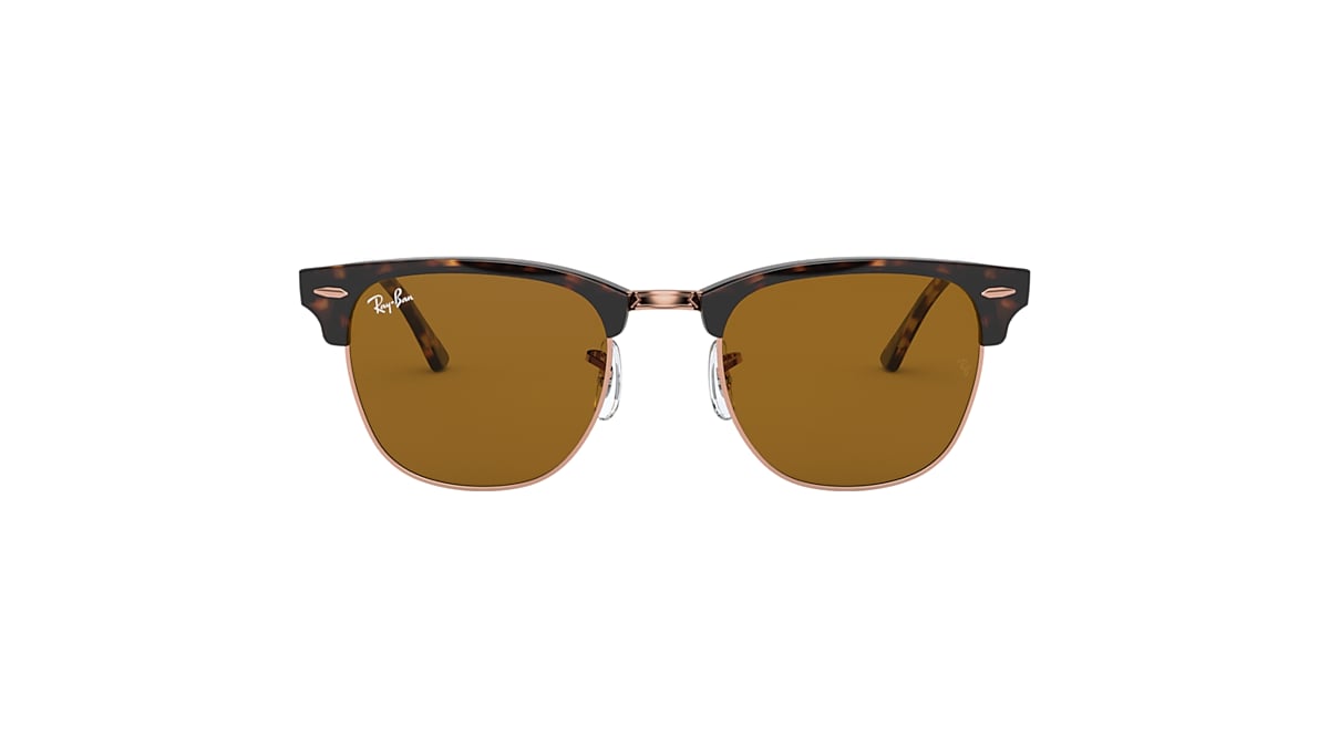 Marine gras Reis Clubmaster Classic Sunglasses in Havana and Brown | Ray-Ban®