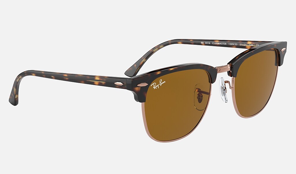 Ray Ban Clubmaster Classic Rb3016 Shiny Havana Acetate Brown Lenses 0rb Ray Ban Usa