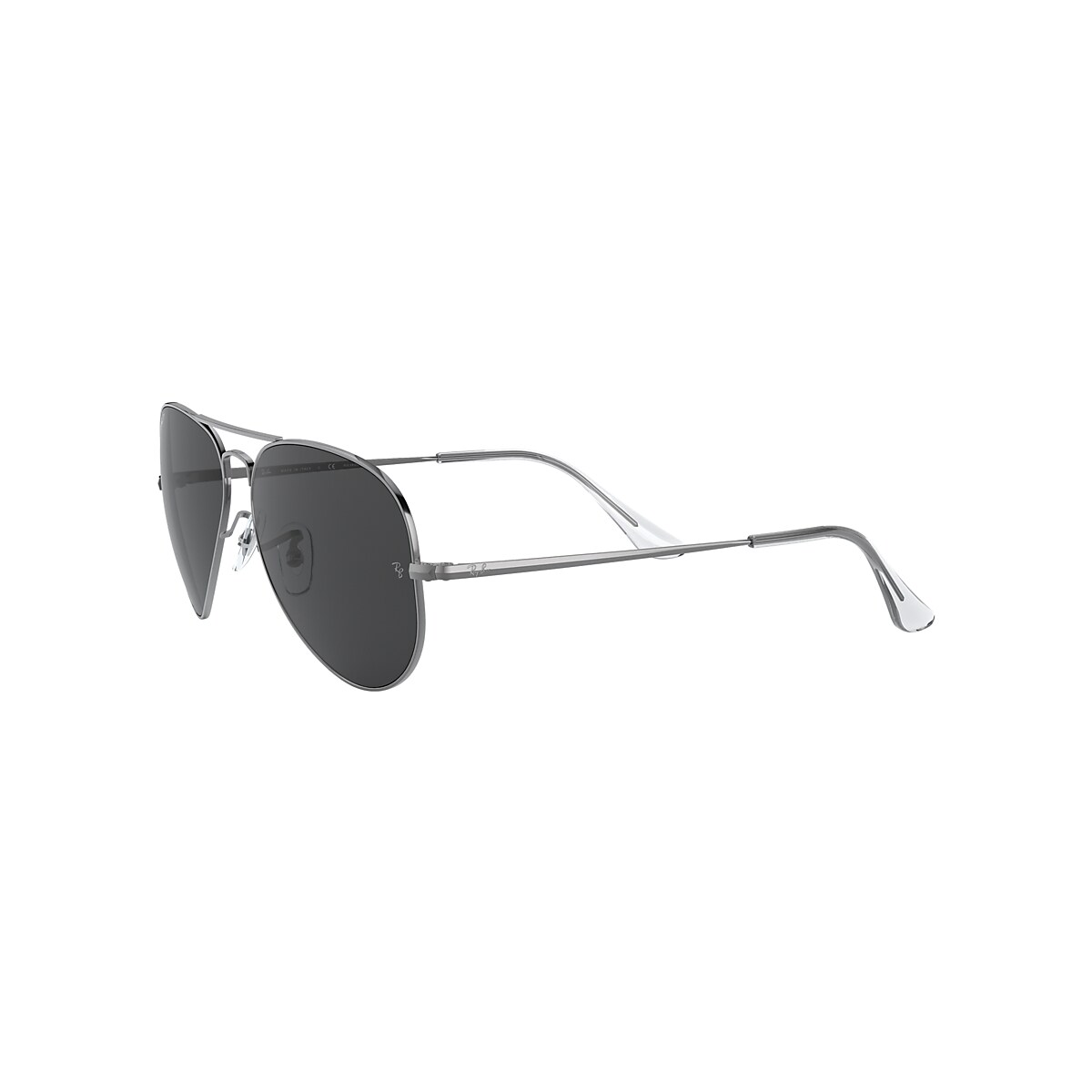 Gunmetal Wide Rectangle Rimless Tinted Sunglasses with Medium Brown Sunwear  Lenses - Finn