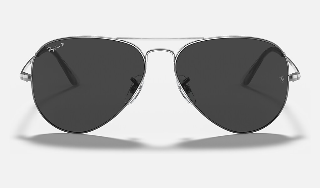 Rb36 Sunglasses In Gunmetal And Black Ray Ban