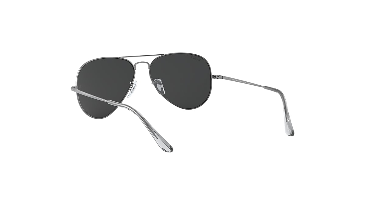 AVIATOR METAL II Sunglasses in Gunmetal and Black - RB3689 | Ray 