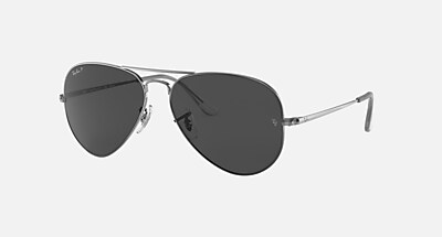 AVIATOR METAL II Sunglasses in Gunmetal and Black - RB3689
