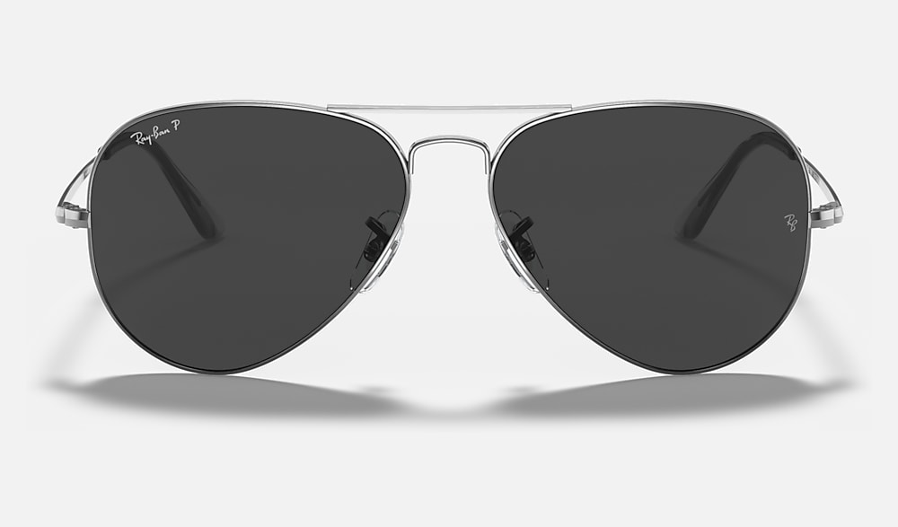 AVIATOR METAL II Sunglasses in Gunmetal and Black - RB3689 | Ray