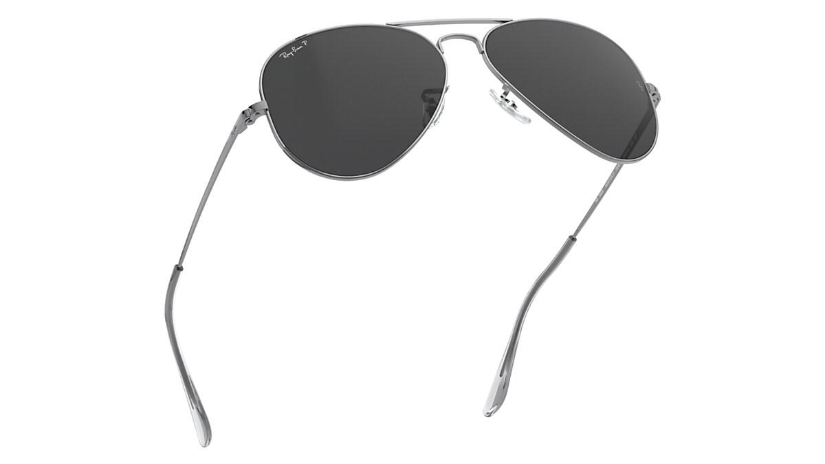 AVIATOR METAL II Sunglasses in Gunmetal and Black - RB3689 | Ray 