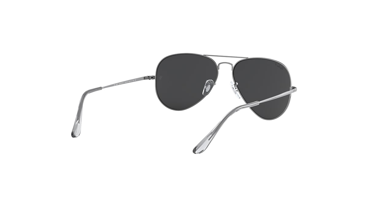 AVIATOR METAL II Sunglasses in Gunmetal and Black - RB3689 | Ray