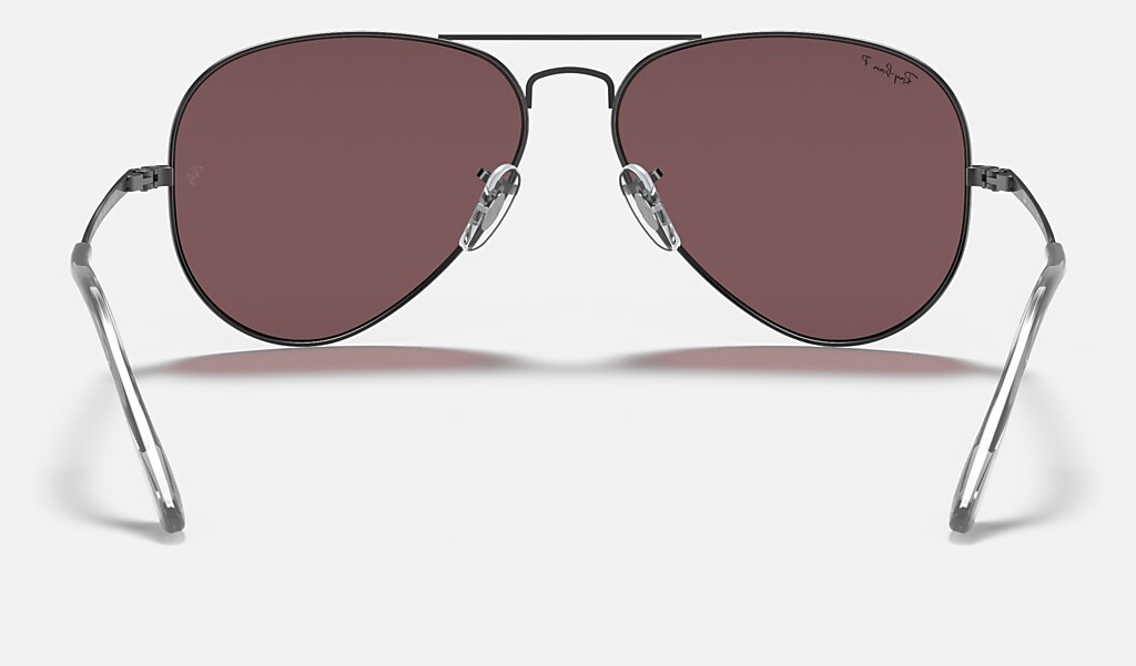 Aviator Metal Ii Sunglasses in Gunmetal and Violet | Ray-Ban®