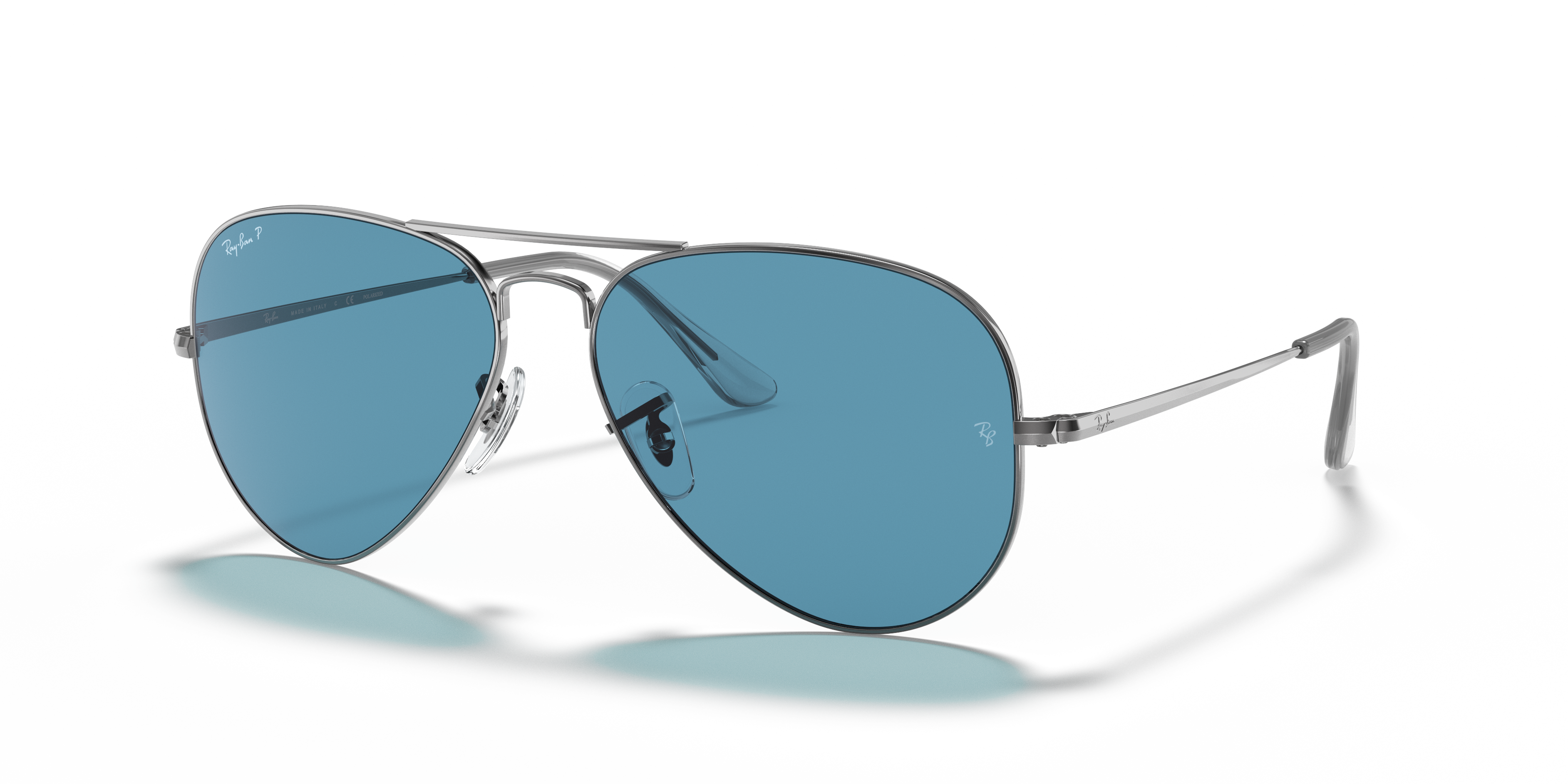 ray ban grey silver mirror