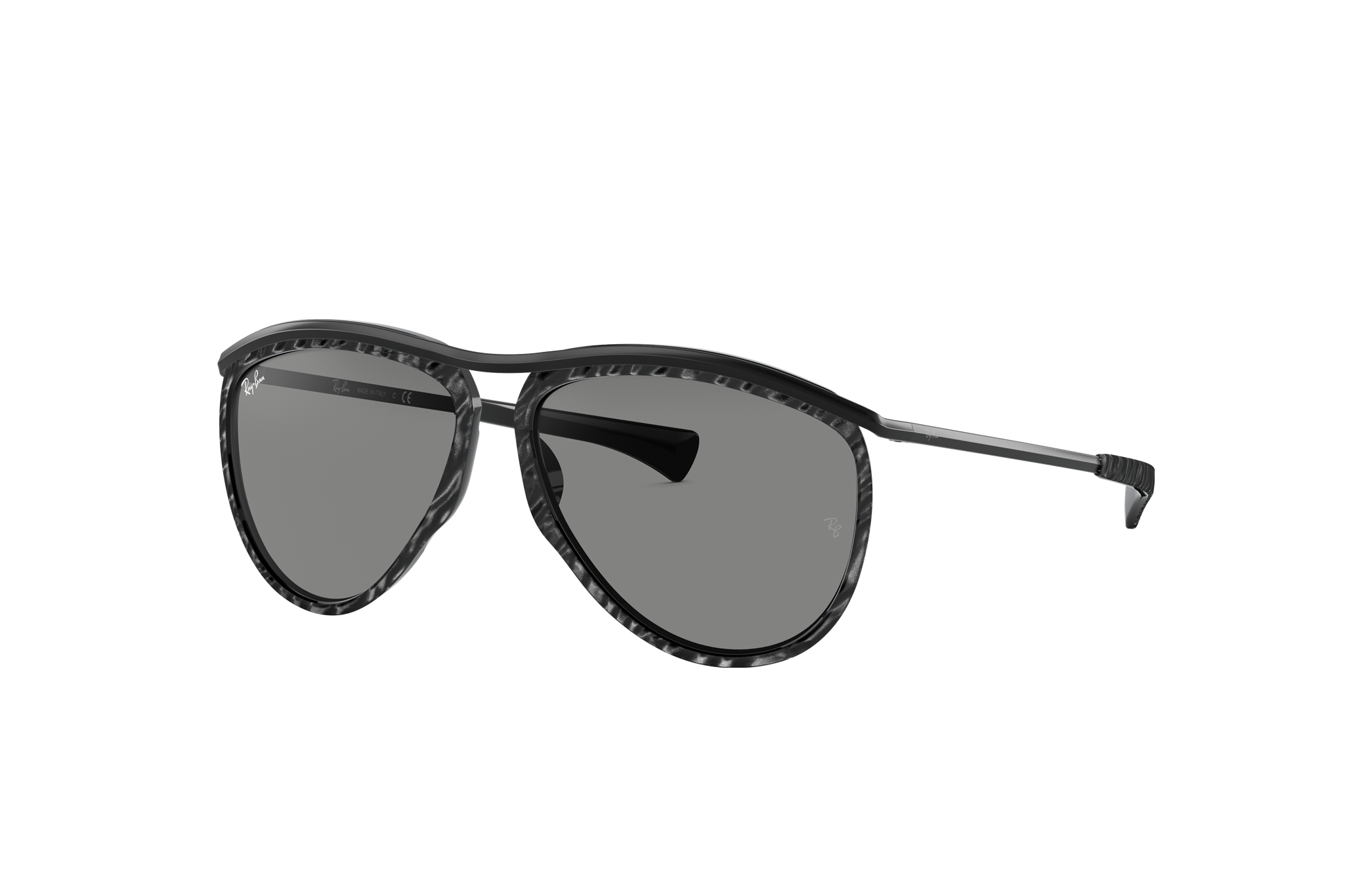 ray ban olympian aviator black